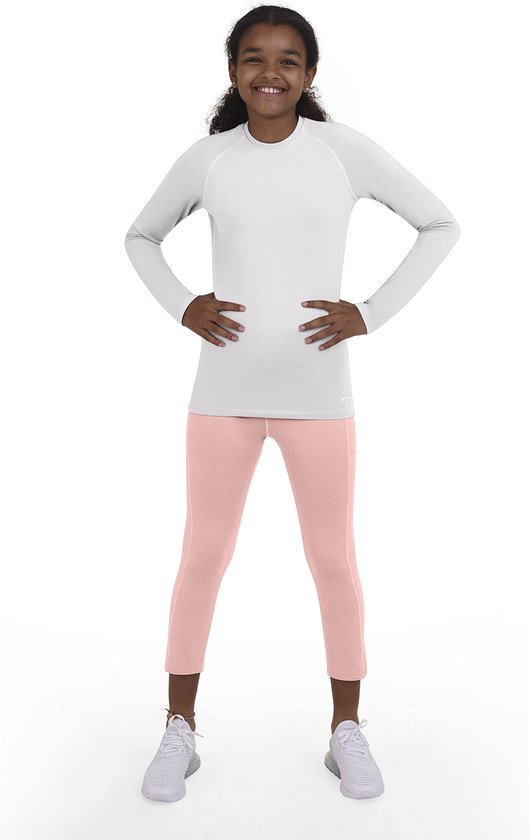 TCA Mannen Pro Performance Compressie Basislaag Lange Mouw Thermische Top - Mock Hals - Grijs, XL