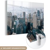 Peinture sur Verre - New York - Skyline - Brouillard - 90x60 cm - Peintures sur Verre Peintures - Photo sur Glas