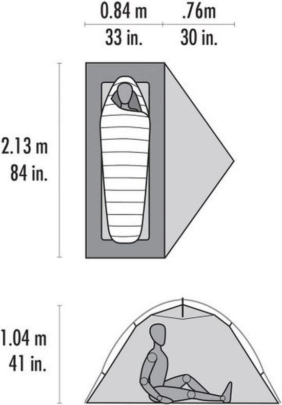 MSR Access 1 2021 - Tent Oranje van MSR — afbeelding 4