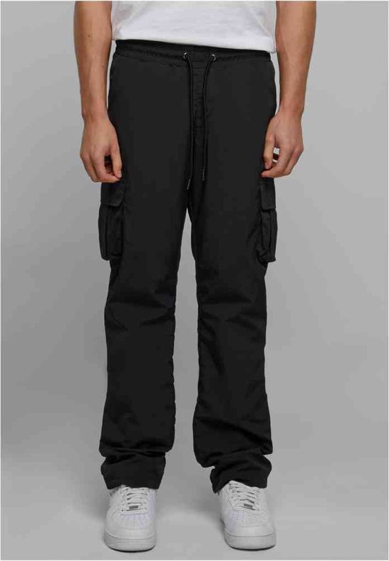 Urban Classics - Pantalon cargo en nylon à jambe droite - 5XL - Zwart