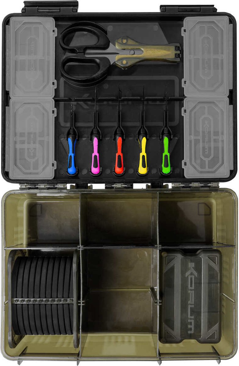 Korum Fully Loaded Tacklebox Transparant