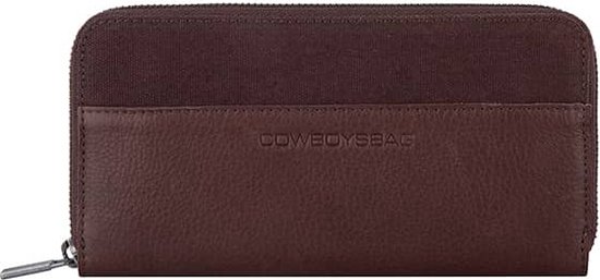 Cowboysbag Llanes Ladies Zipper Wallet Cuir - Marron