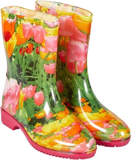 bloemen-print-pvc-dames-regenlaars-van-xq-footwear-39-bol
