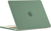 Coque pour Apple MacBook Air 15 (2023) - Mobigear - Matte Series - Hardcover - Vert - Convient pour Apple MacBook Air 15 (2023) Cover