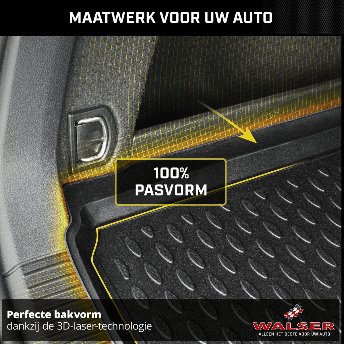 Tapis De Coffre ELEMENT Sur Mesure Pour Hyundai I20 III 2020 - TPE, Antidérapant, Facile à Nettoyer
