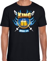 Bellatio Decorations wintersport verkleed t-shirt heren - king of the apres ski - zwart - bier XL