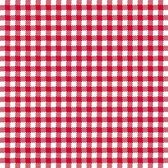 Oktoberfest - 20x serviettes à carreaux rouge / blanc 3 plis - Articles de fête Serviettes de table pour barbecue