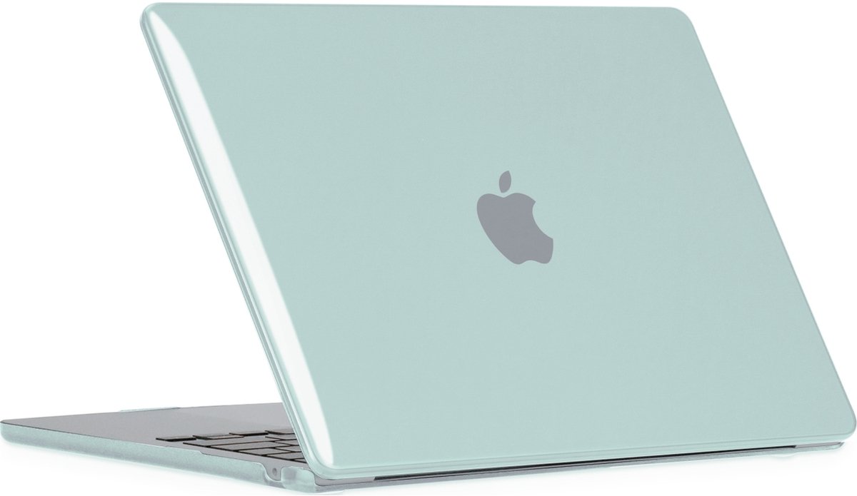 Mobigear Laptophoes geschikt voor Apple MacBook Air 15 Inch (2023-2024) Hoes Hardshell Laptopcover MacBook Case | Mobigear Glossy - Groen - Model A2941