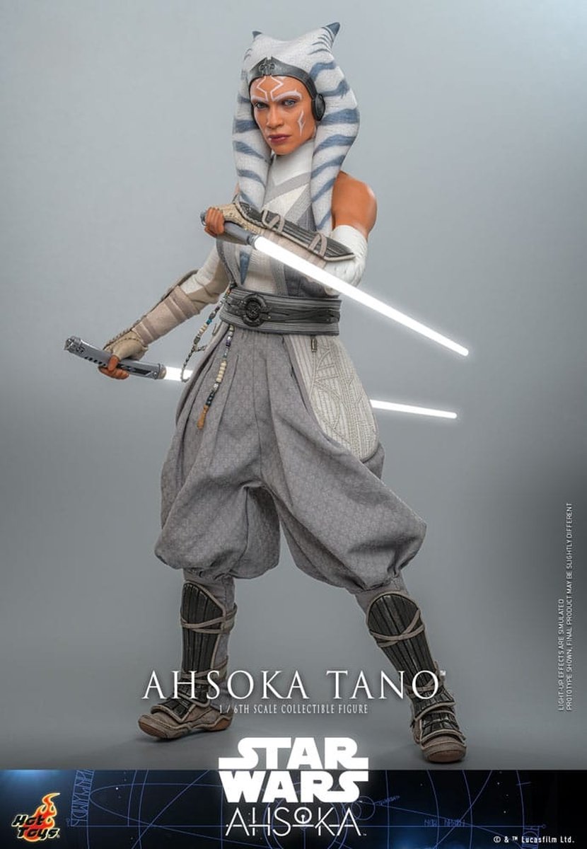 Hot Toys Star Wars: Ahsoka Action Figure 1/6 Ahsoka Tano 28 cm Action Figuur: 30 cm