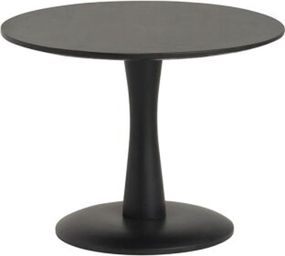 Bijzettafel Flare Ø60 cm- Zwart