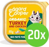 Edgard&Cooper - Adult Paté Organic - Kattenvoer - Kalkoen - 85 gram - 20 kuipjes