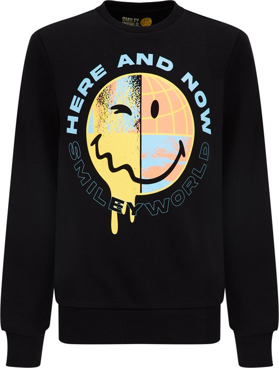 WE Fashion Jongens SmileyWorld® sweater met opdruk