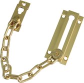 AMIG deurketting - messing - goud - 18 cm - incl schroeven - inbraakbeveiliging