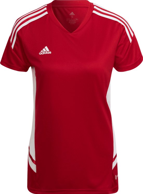 Adidas Condivo 22 Shirt Korte Mouw Dames - Rood | Maat: S