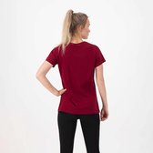 Rogelli Graphic T-Shirt Sportshirt - Korte Mouwen - Dames - Bordeaux - Maat L