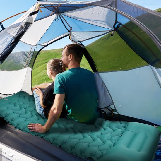 Matelas Camping Matelas Gonflable Avec Sac De Couchage Tapis De