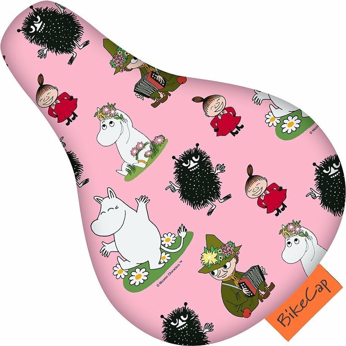 BikeCap Zadelhoesje Kids Moomin Pretty Pink | Fietszadelhoes - Fietszadeldek - Stof en waterafstotend