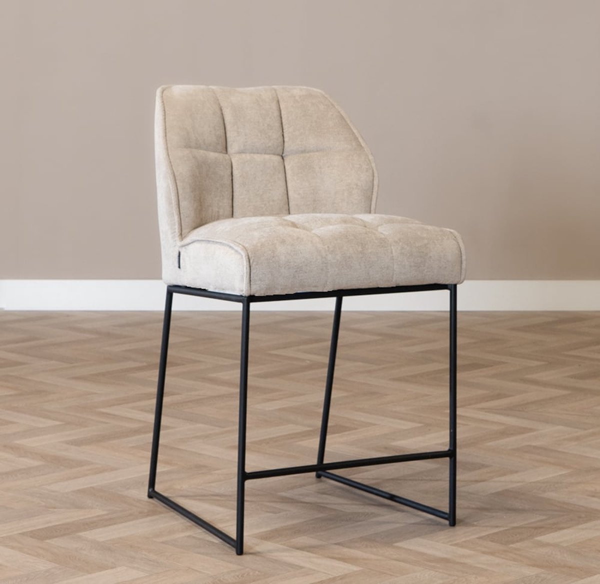 Bronx71 Scandinavische barkruk Jelle taupe 70 cm - barstoel