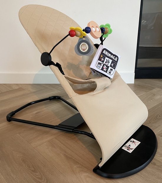 JAXX- chaise à bascule-beige-avec-arche de jeu-chaise bébé-bébé balançoire- chaise à... | bol