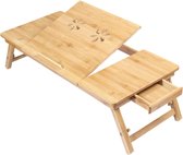 Beddienblad, laptoptafel, keuze uit 3 varianten, laptop, bedtafel, bamboe bed, inklapbaar, met poten om neer te zetten, kantelbaar, maat: type 3
