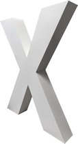 KarTent - Kartonnen XXL witte letters en cijfers - Duurzaam - Bruin - 90 x 30 x 150 cm (LxBxH)