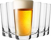 Lange Bier Glazen | Set van 6 | 530 ml | Pure Collectie | Perfect voor Thuis, Restaurants en Feesten | Vaatwasser Veilig