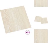 vidaXL PVC Vloerplankenset - Beige - 30.5 x 30.5 cm - Duurzaam en Makkelijk te installeren - Vloer