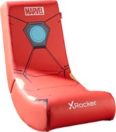 X-Rocker - Siège de jeu Video Rocker Marvel officiel Édition Iron Man Icon - pour enfants de 6 à 12 ans