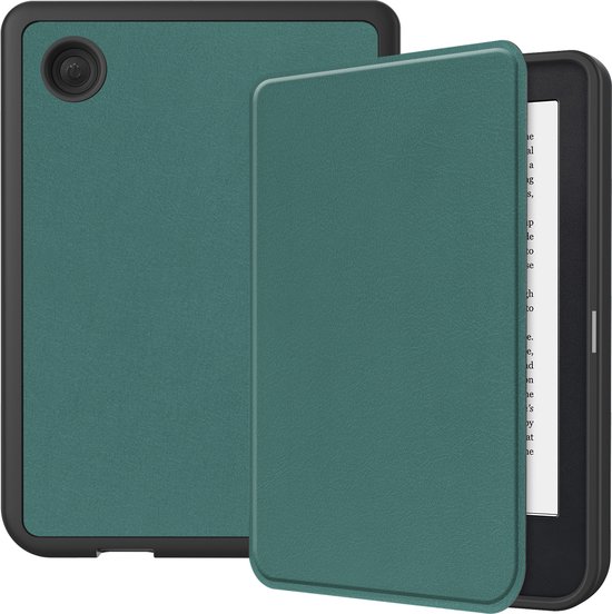 Hoesje Geschikt voor Kobo Clara 2E Hoes Bescherm Hoesje Case Sleep Cover Met Screenprotector - Hoes Geschikt voor Kobo Clara 2E Hoesje - Donkergroen van Hoesje  — afbeelding 4