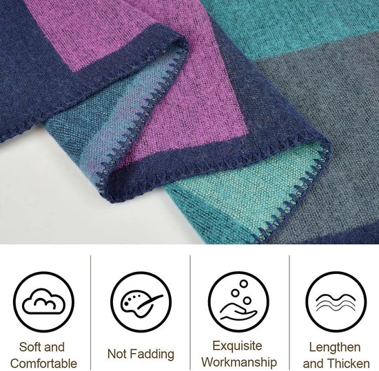 Niwicee Poncho dames winter warme sjaal oversized open voorkant hoogwaardige cape gebreide poncho mantel reizen cape herfstsjaal wintersjaal vrouwen verjaardagscadeau Kerstmis, bruin, One size