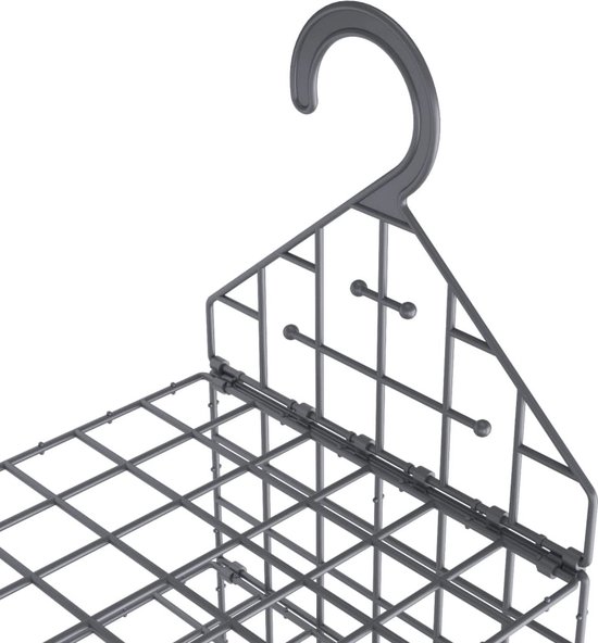 vidaXL Organisateur de placard suspendu - Organisateurs de placard suspendus - Organisateur de placard - Rangement de placard - Organisateurs de placard suspendus 2 pièces avec 7 étagères