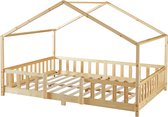 Kinderbed Treviolo met uitvalbeveiliging 140x200 cm houtkleurig