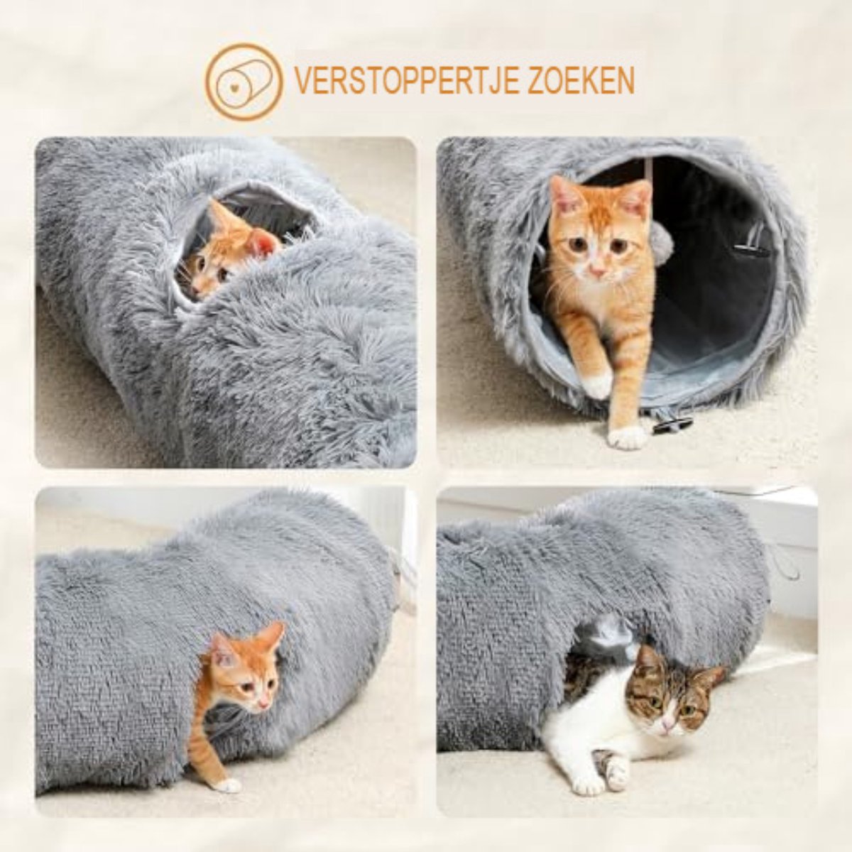 Creëer een speelparadijs voor jouw kat met een kattentunnel