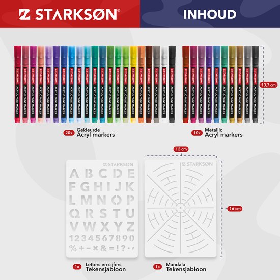 Acrylstiften voor stenen, waterbestendig, 6 stuks, roségoud, zilver, metallic stiften, permanente markeerstift voor hout, glas, papier, keramiek, canvas, leer, scrapbook
