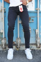Index Heren Jeans Black-Model 2024-Slimfit-Maat:W32XL34