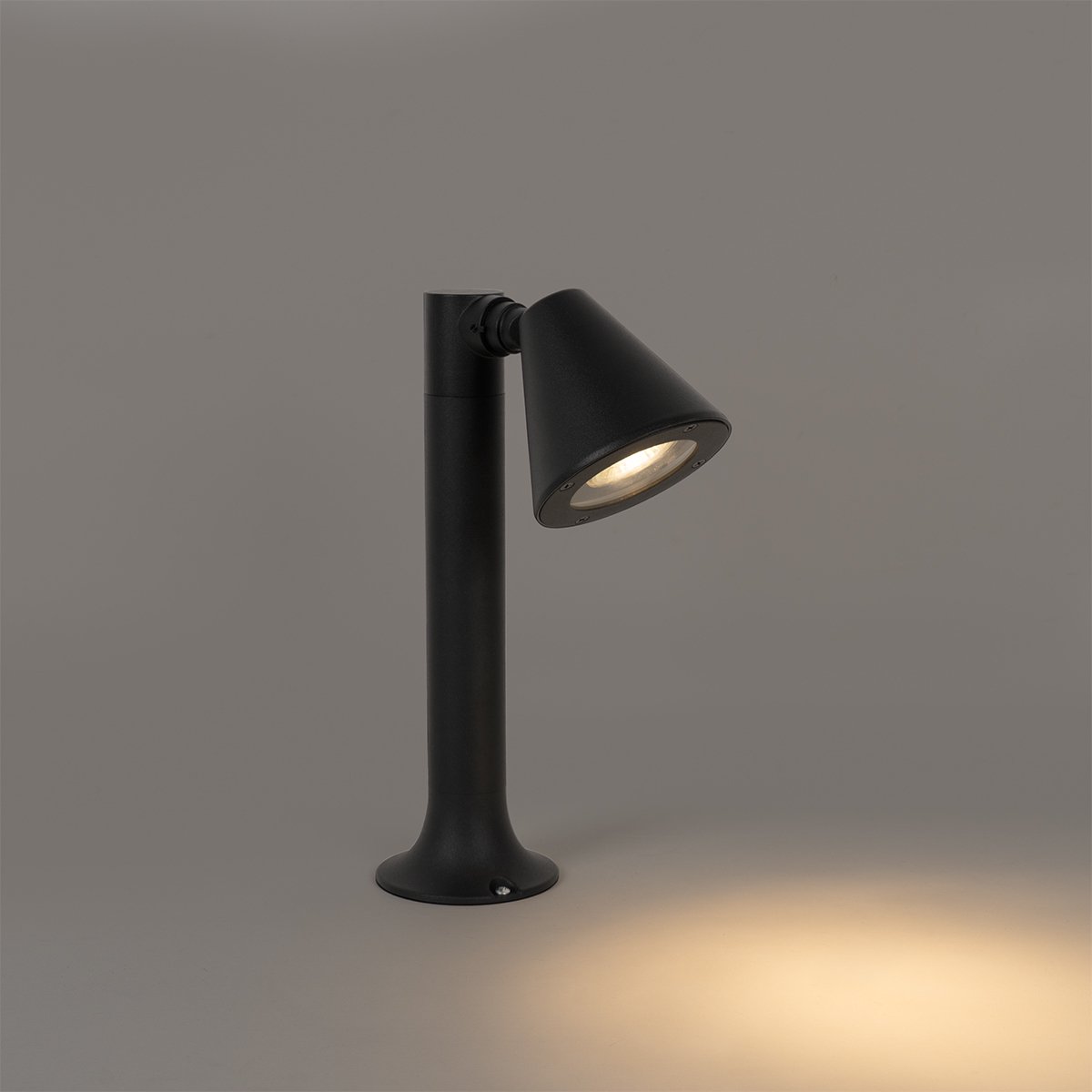 Lampadaire Extérieur Ciara QAZQA - Noir Moderne - Hauteur 100cm - Culot GU10 (IP44) - Pour Terrasse Couverte, Entrée
