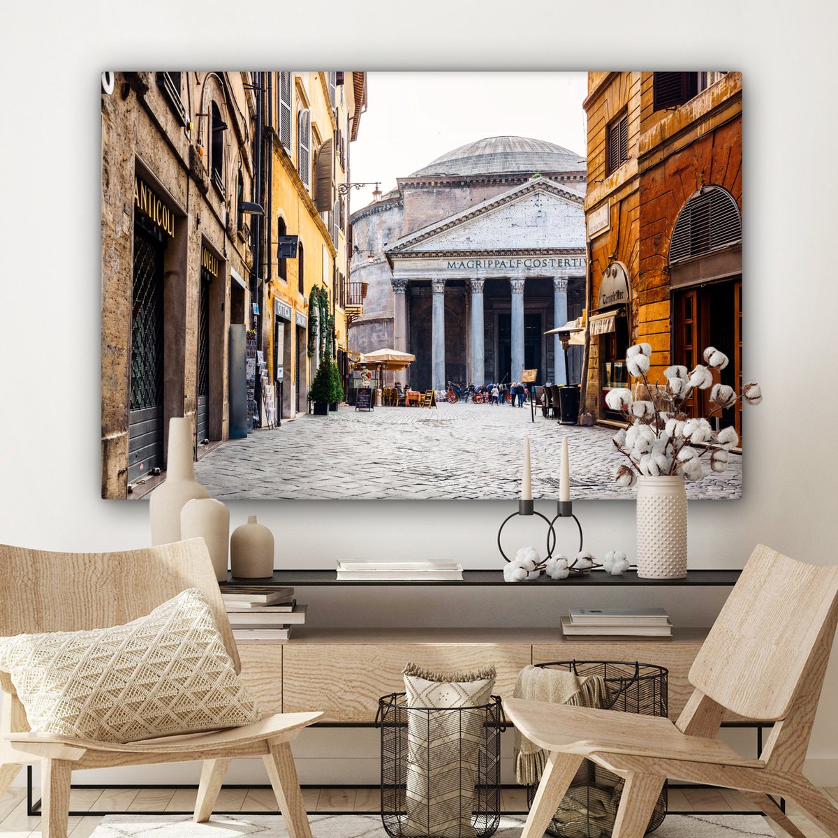 Tableau design de ROMARIC en 80x120 cm sur PVC  La vie est belle