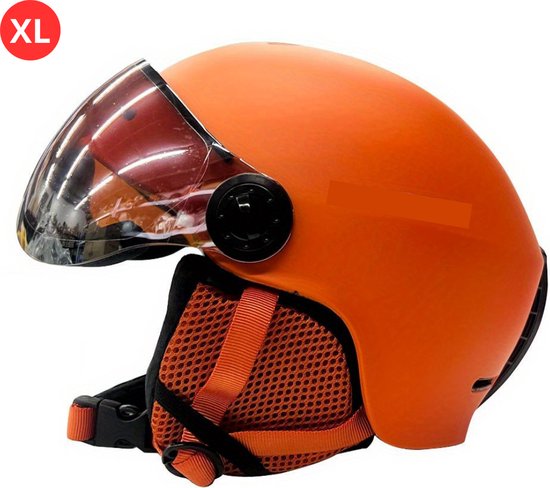 Verstelbare Helm Lixada Skihelm Met Vizier - Ademende Helm Voor Skiën En Snowboarden, Verstelbaar 55-61 Cm Wintersport Helm