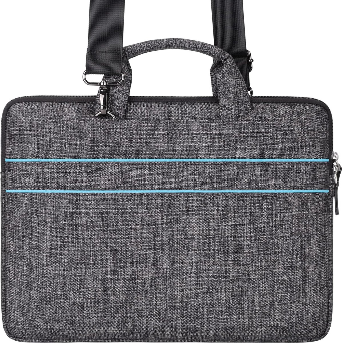 laptoptas, grote capaciteit, uitbreidbare aktetas voor dames en heren, zakelijk kantoor, reizen, waterafstotende laptoptas, computertas: 15 - 15,6 inch