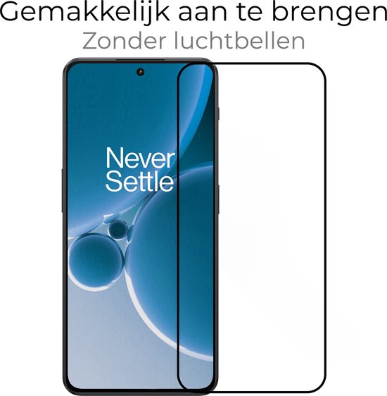 Smartphone met beschermfolie, gemakkelijk aan te brengen zonder luchtbellen.