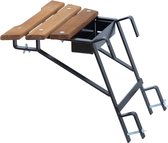Bol.com Panthera - Ladder muurafhouder Zwart (sport 40 mm) aanbieding