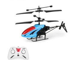 Rc helikopter - Hand bestuurbare en afstandsbediening bestuurbaar - Blauw