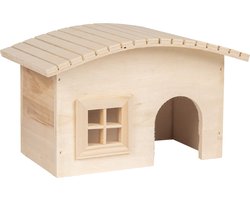 Flamingo Soby - Knaagdierhuis Knaagdier - Huisje Soby Hout S 19,5x12x12cm - 1st - 130491 - 1st