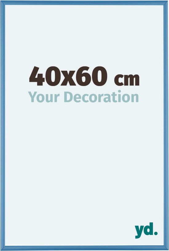 Your Decoration Austin Aluminium Fotolijst - 40x60 cm - Staal Blauw