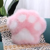 Kat Palm Kussen/Cute Cat Claw Kussen/Sofa Bed Kussen/Huiskamer Slaapkamer Kussen Roze 50×50CM