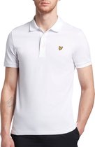 Lyle and Scott - Polo Wit - Regular-fit - Heren Poloshirt Maat S