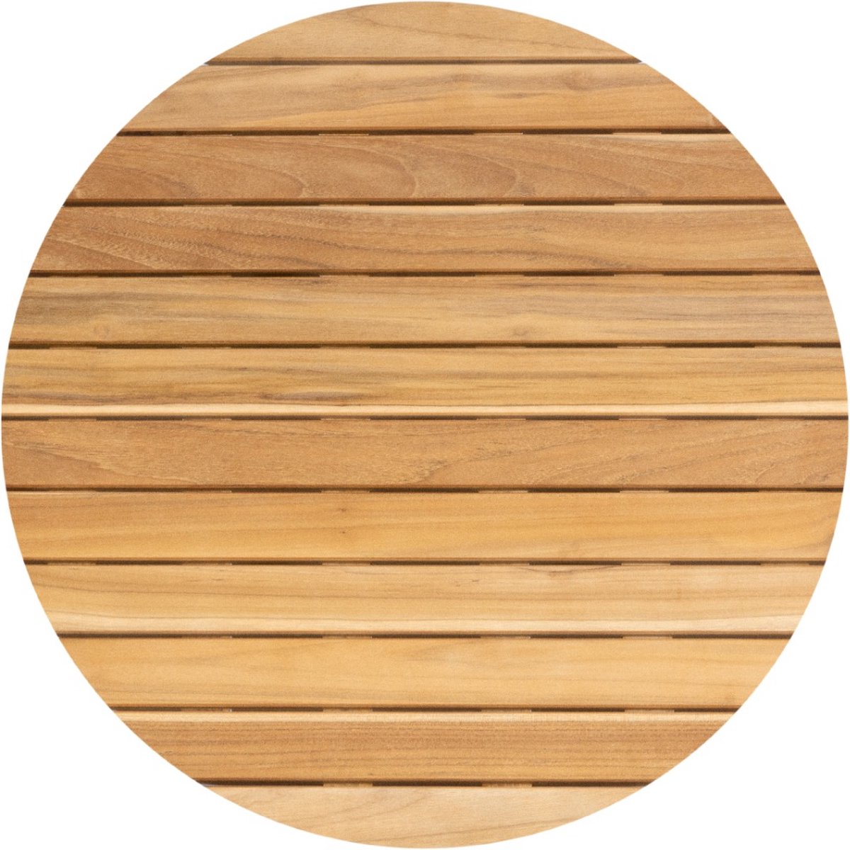 4 Seasons Outdoor Verdi round teak side table 45 cm - latte