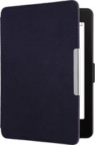 kwmobile coque compatible avec Amazon Kindle Paperwhite cover - Housse pour liseuse en microfibre - Etui en bleu