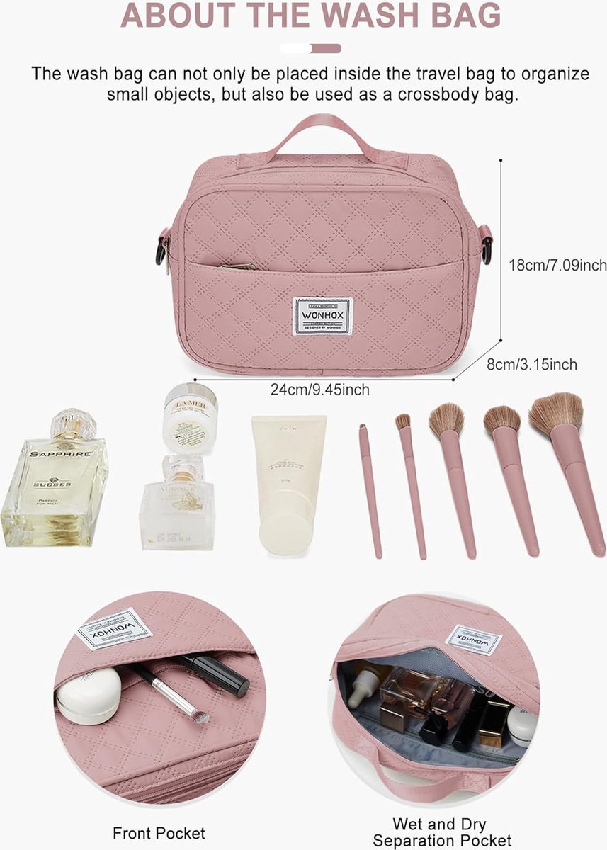 LOVEVOOK Reistas voor dames, grote sporttas met laptopvak, weekendtas, handbagage, tas, gymtas, duffle bag, fitnesstas, ziekenhuistas, voor reizen, vliegtuig, sport, licht, M-Lozenge