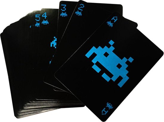 Set de cartes à jouer Paladone Space Invaders Zwart | Jeux
